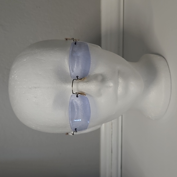 Kazuo Kawasaki MP-631 Eyeglass frames w/ tinted blue non-prescription lenses